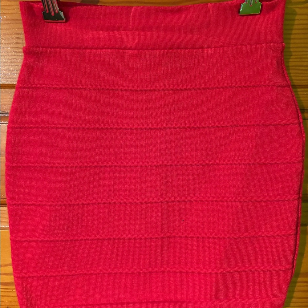 Hera Collection Vibrant Red Pencil Skirt